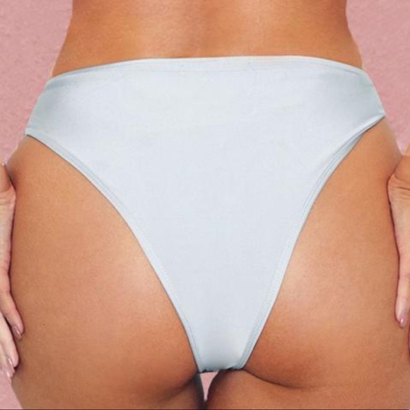 PrettyLittleThing Sequin High Leg Bikini Bottom - Picture 4 of 8